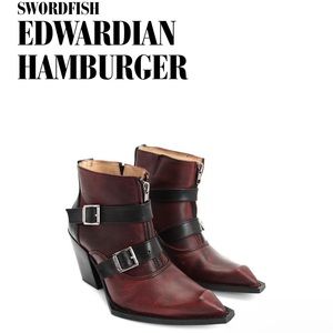 John Fluevog Edwardian Hamburger boots M6/W8 (fits like 7-7.5)